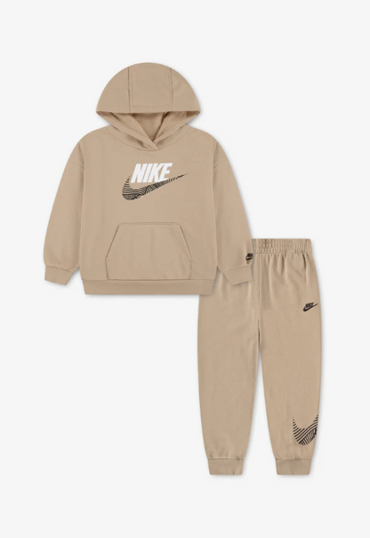 Nike tuta completa Beige Grafic Bianco Nero bambino