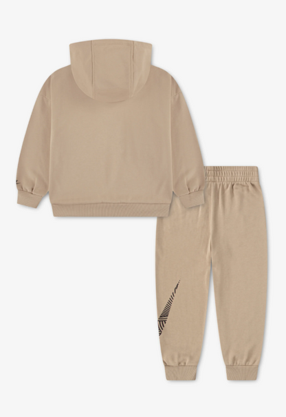 Nike tuta completa Beige Grafic Bianco Nero bambino
