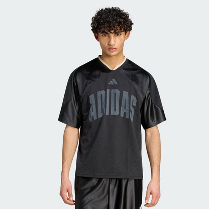 Adidas-Nero Maglietta Stadium Graphic Mesh uomo