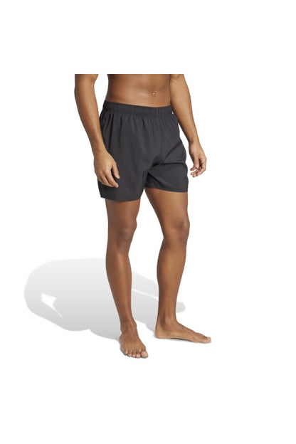 Adidas Short Nuoto Nero Logo Bianco uomo