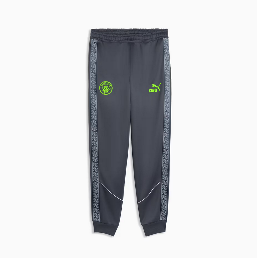 puma pantaloni manchester city king anthem grigio da uomo
