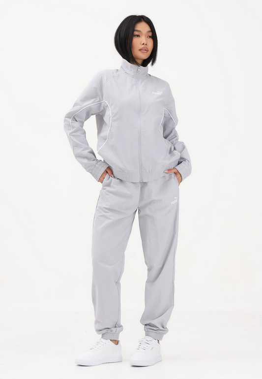 PUMA Tuta Woven grigia da donna