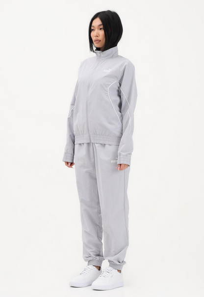 PUMA Tuta Woven grigia da donna