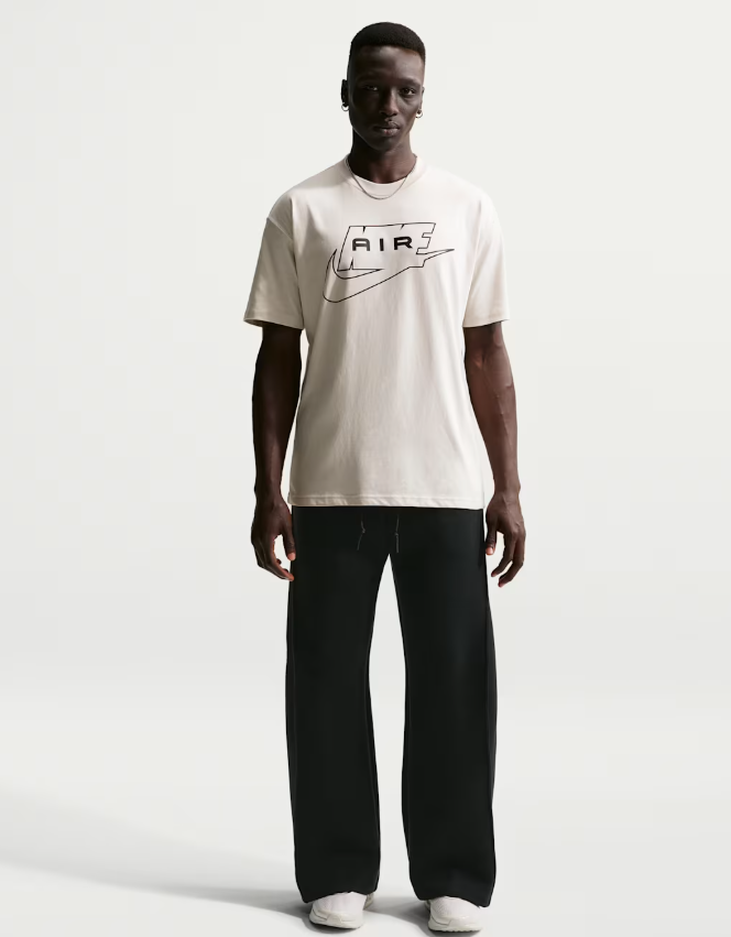 nike air t-shirt grigio grafic nero uomo