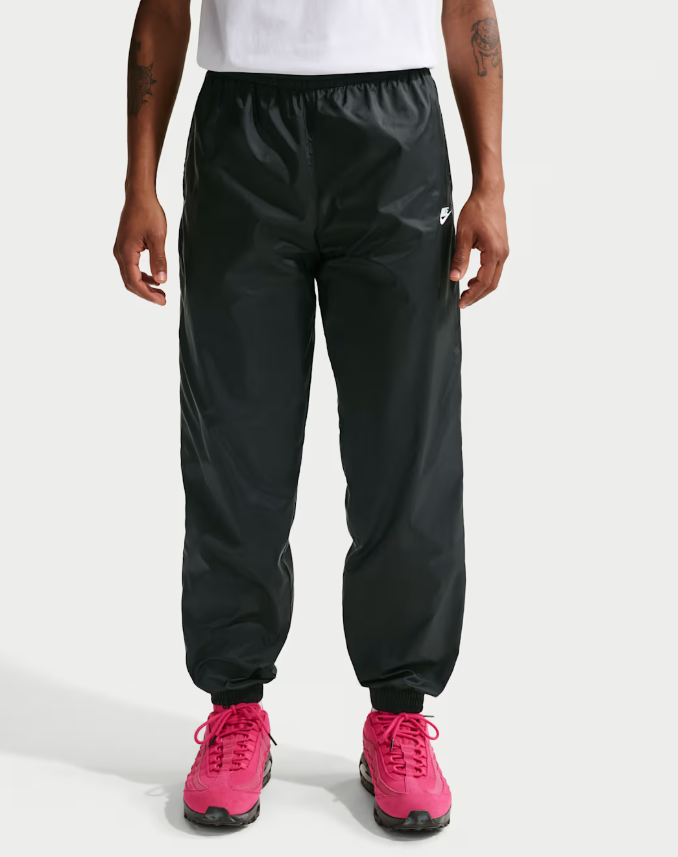 nike tuta in tessuto nero uomo