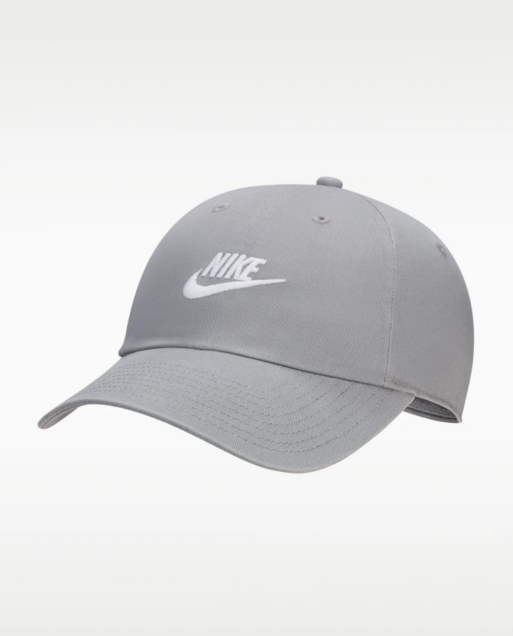 nike club unstructured futura wash cappello grigio uomo