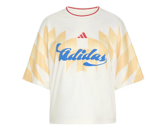 ADIDAS T-SHIRT PANNA-GIALLO BLU DONNA