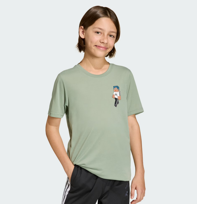 adidas minecraft  t-shirt da allenamento bambino