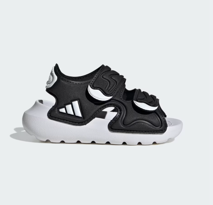 adidas i sandali altaswim 3 bianco e nero bambino