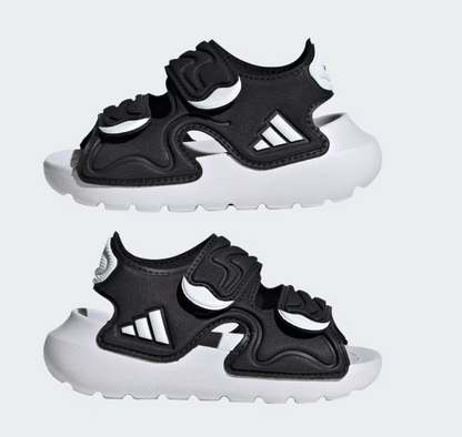 Adidas I Sandali Altaswim 3 Bianco e nero bambino
