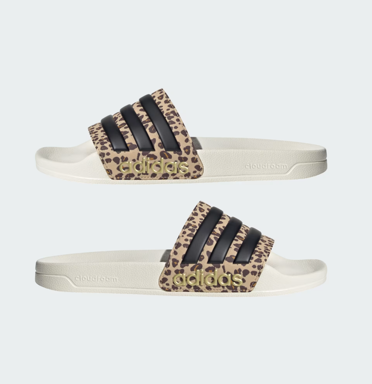 adidas adilette shower leopardato donna