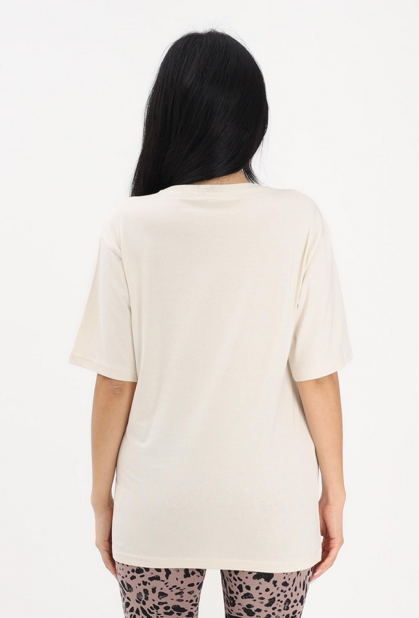 puma t-shirt panna logo maculato donna