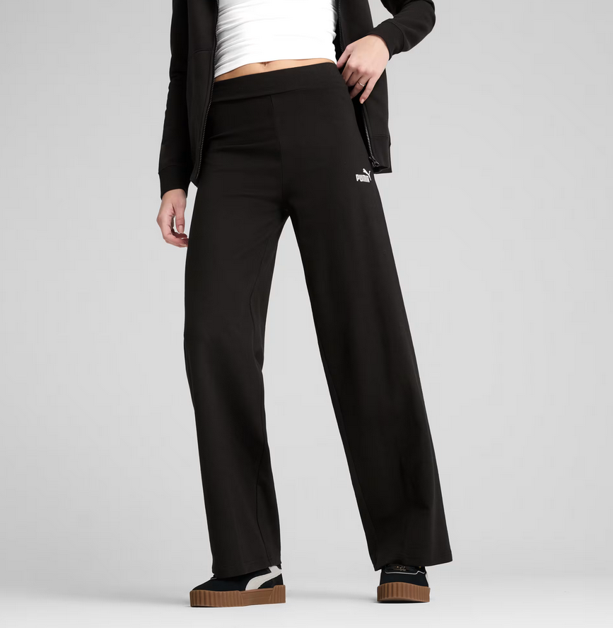 puma leggings a vita alta con logo ess n. 1 nero donna