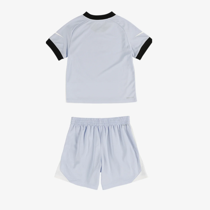 NIKE DRI-FIT SWOOSH LOVE SET T-SHIERT E SHROT AZZURO-NERO-BIANCO BAMBINO
