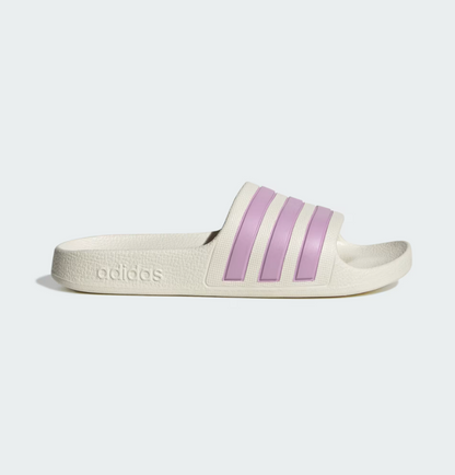 ADIDAS ADILETTE AQUA BIANCO/LILLA RAGAZZA