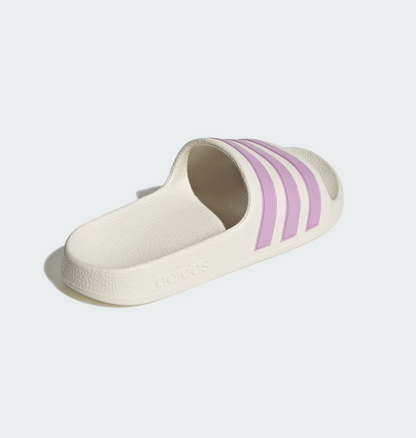 ADIDAS ADILETTE AQUA BIANCO/LILLA RAGAZZA