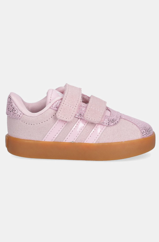 adidas vl court  cf verde menta/rosa bambina