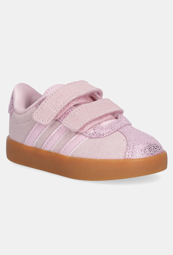 adidas vl court  cf verde menta/rosa bambina