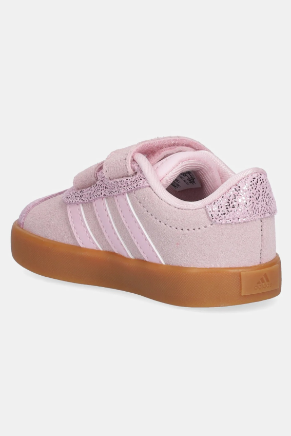adidas vl court  cf verde menta/rosa bambina