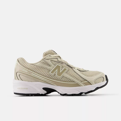 New Balance 740 Bungee Lace Beige-Bianco bambino