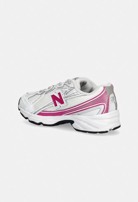 new balance 740 bungee lace rosa-bianco bambina
