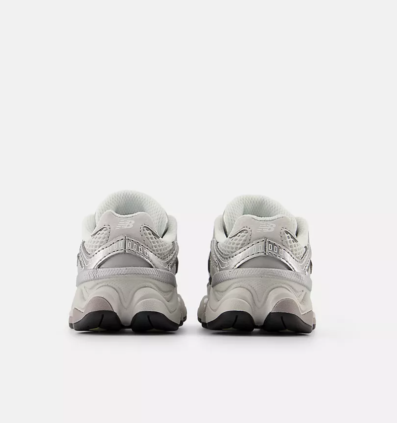 new balance 9060 bunge lace grigio metallic-bianco bambina