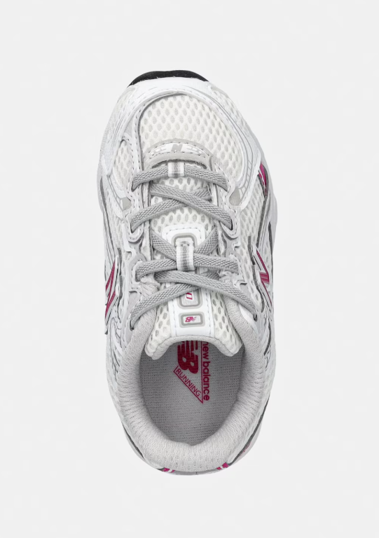 new balance 740 bungee lace rosa-bianco bambina