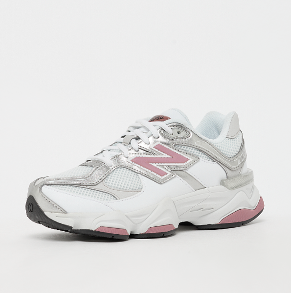 new balance 9060 white/rosewood donna