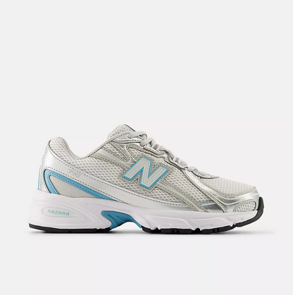 NEW BALANCE 740 BIANCO-METALLIC AZZURRO RAGAZZO