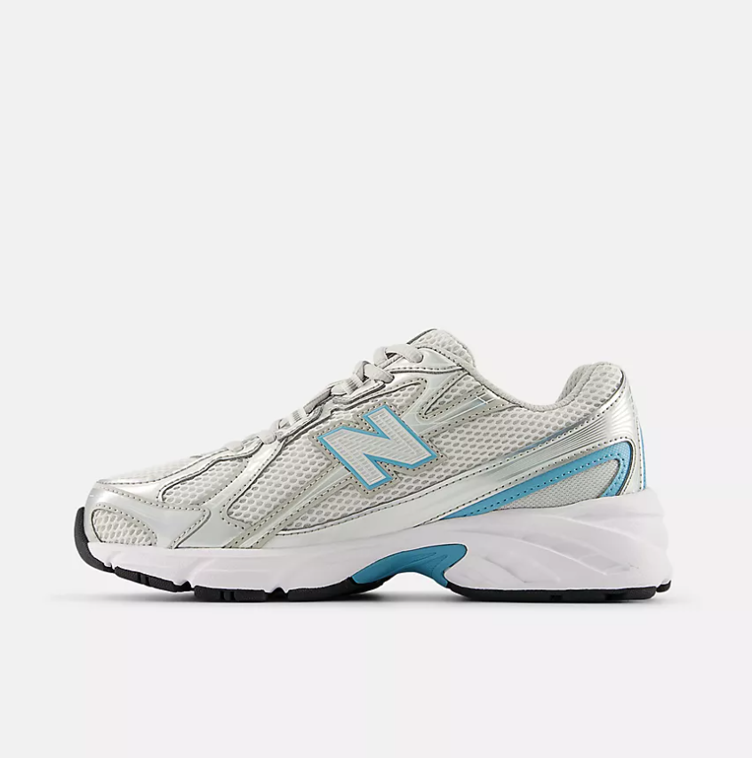 new balance 740 bianco-metallic azzurro ragazzo