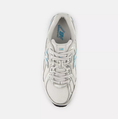 NEW BALANCE 740 BIANCO-METALLIC AZZURRO RAGAZZO