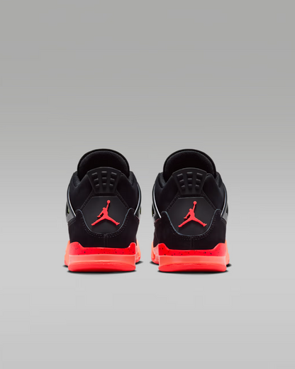 Jordan 4 Retro Black Infrared Barely Volt (PS) Bambino