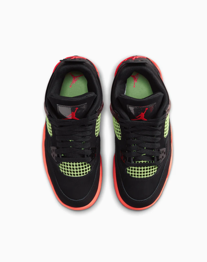 jordan 4 retro black infrared barely volt (gs)