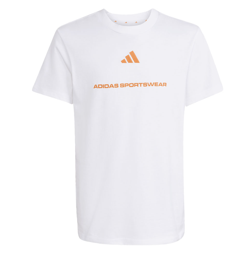 adidas t-shirt in jersey white ragazzo