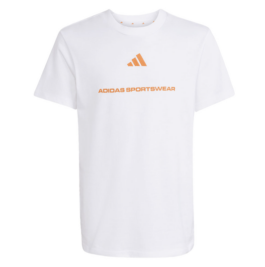 Adidas T-shirt in jersey white ragazzo