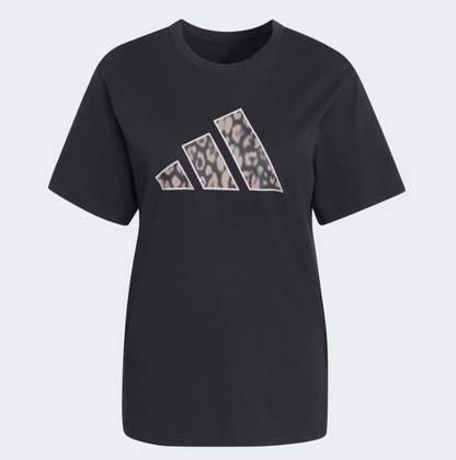 Adidas animal graphic t-shirt black donna