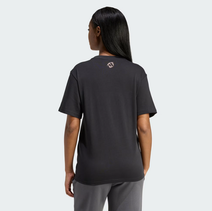Adidas animal graphic t-shirt black donna