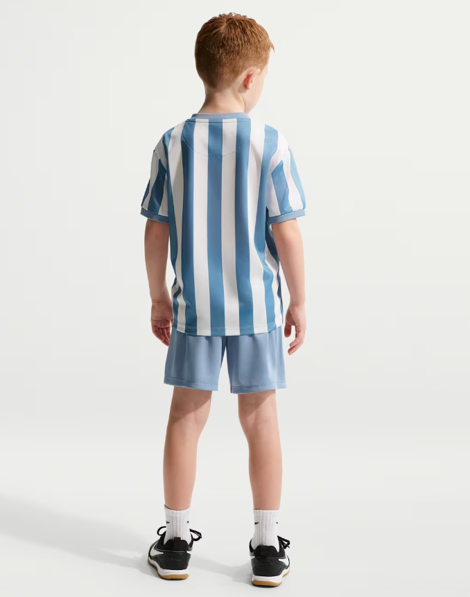 nike sportswear goal mode azzurro-bianco set bambino