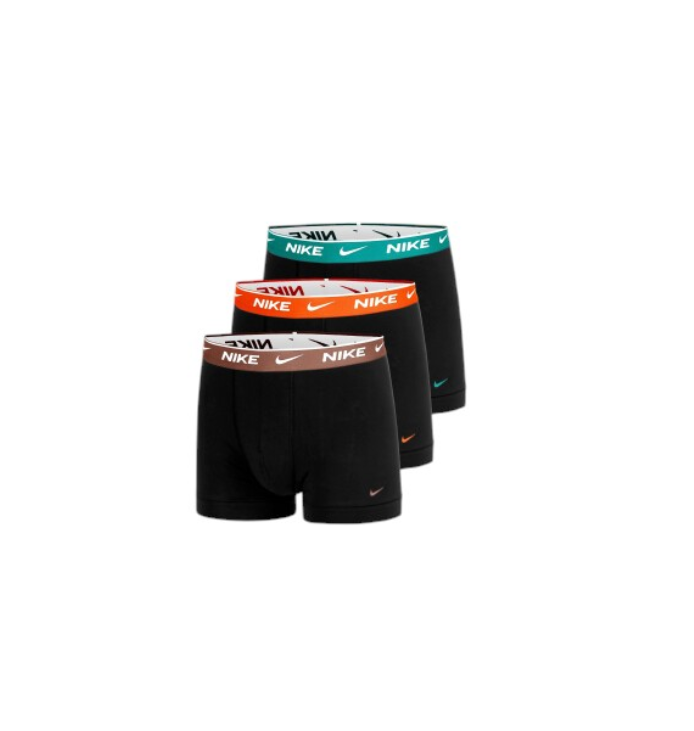 nike essential cotton stretch trunk boxer 3 pack verde-arancione-marrone