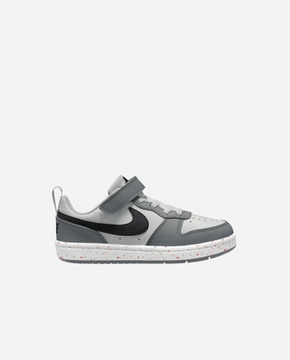 NIKE COURT BOROUGH LOW RECRAFT GREY BAMBINO
