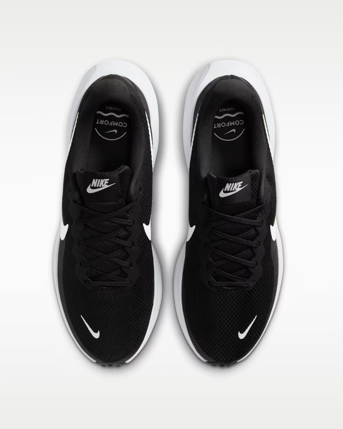 nike revolution 8 black white uomo