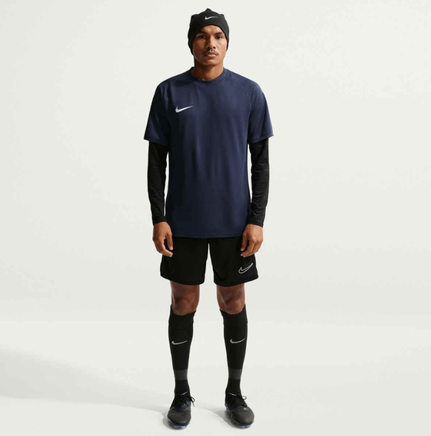 nike t-shirt park viii dri-fit midnight navy/white uomo