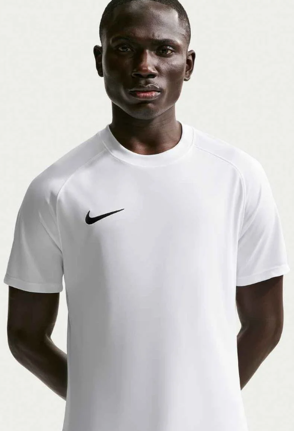 nike t-shirt park viii dri-fit white uomo