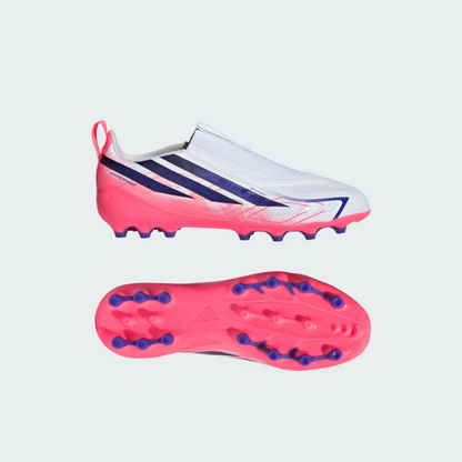 Adidas Scarpa da calcio F50 HYPERFAST LEAGUE Laceless Artificial Ground bambino