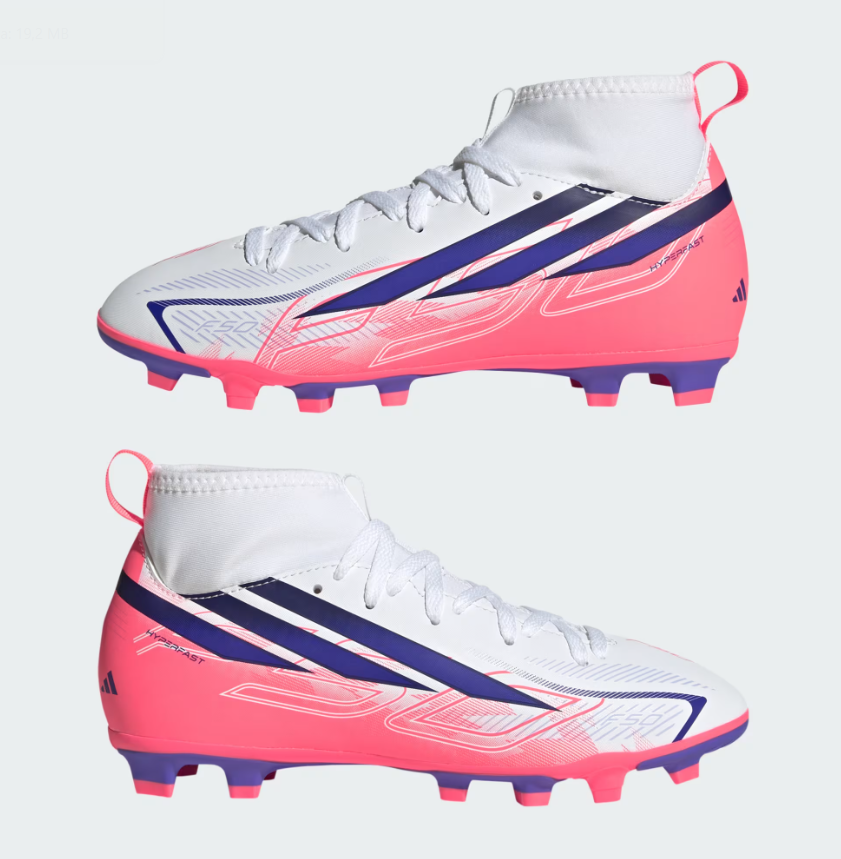 adidas f50 hyperfast club mid firm ground multi ground football boots bambino