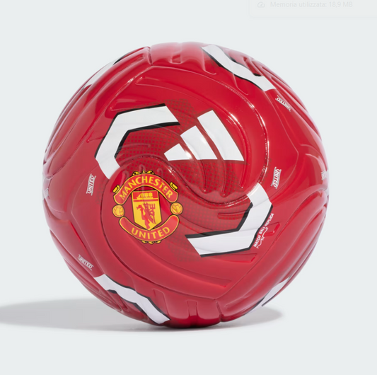 ADIDAS Mini pallone da casa del Manchester United Rosso