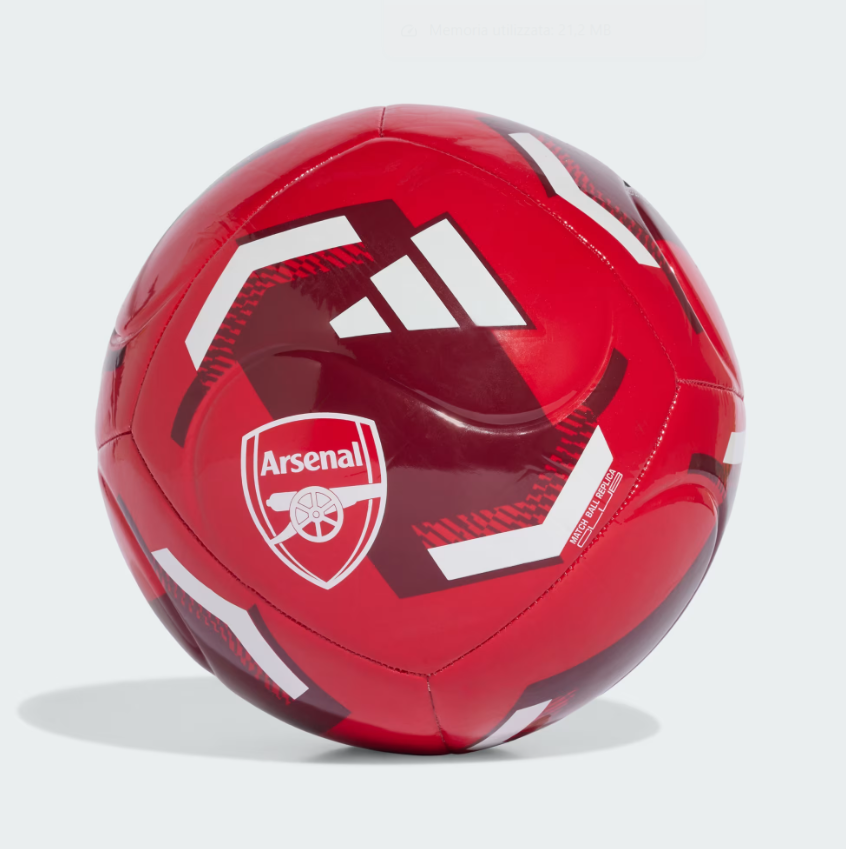 adidas pallone arsenal home club rosso
