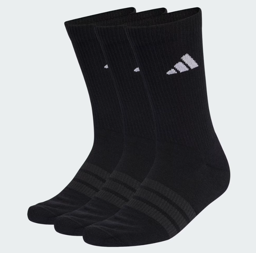 adidas calze cushioned sportswear confezione da 3 paia nero