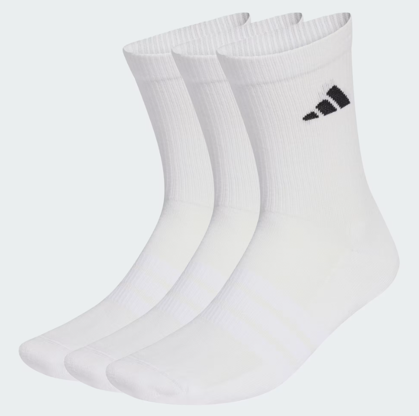 adidas calze cushioned sportswear confezione da 3 paia bianca