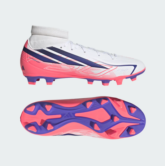 Adidas F50 Hyperfast Club Mid Firm Ground Multi Ground Soccer Cleats uomo